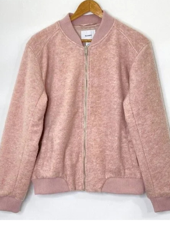 Old Navy Jackets & Blazers - Old Navy Women’s Pink Heather Front Pockets Bomber Jacket size 2X Plus